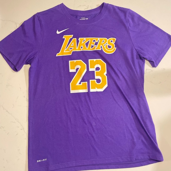 Lebron James Lakers #23 Nike Tee Jersey - Picture 7 of 7